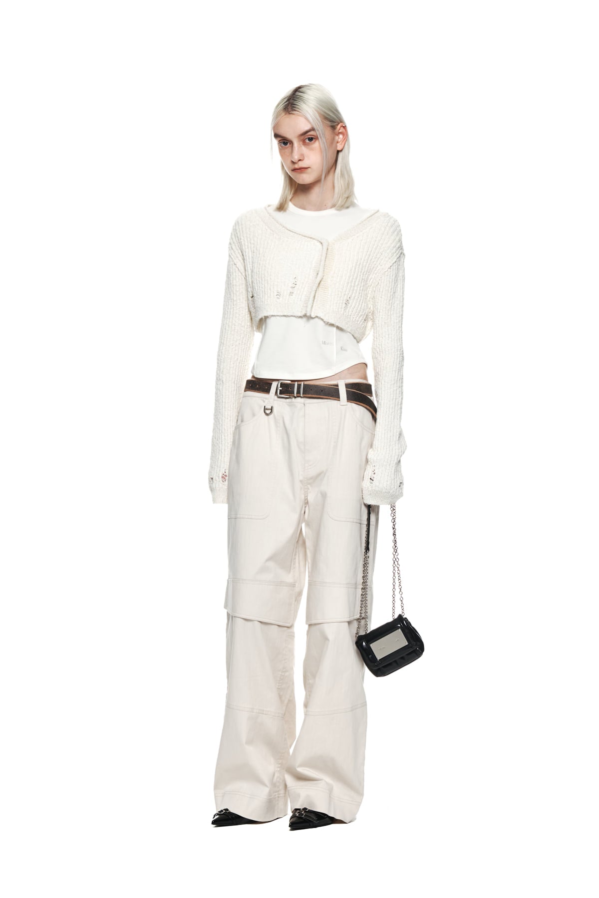 Matin Kim - Knee Big Pocket Cotton Pants (Ivory) product image 9 | TRAB K-Fashion Australia