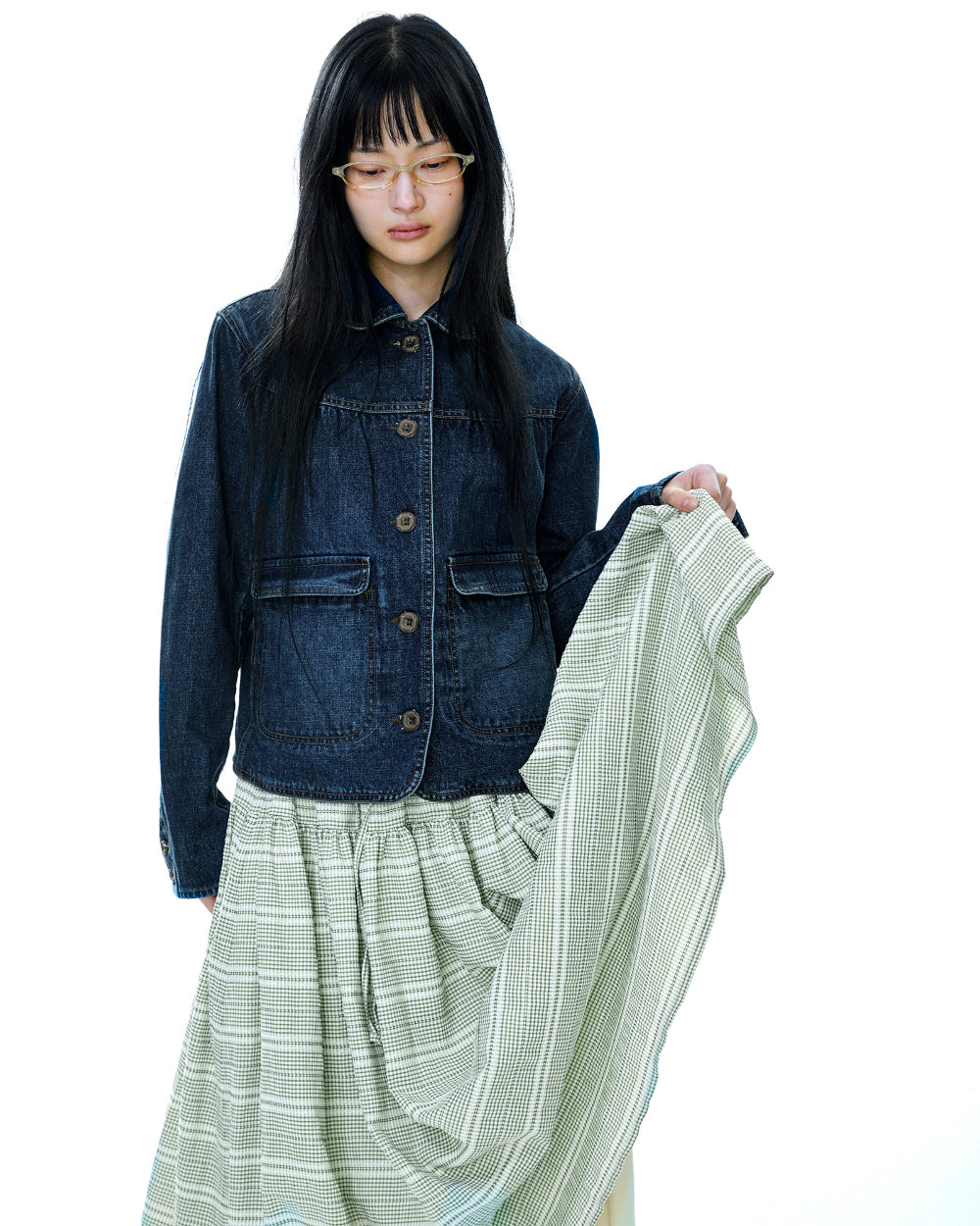 Coyseio - Wide Shirring Skirt (Light Green) product image 9 | TRAB K-Fashion Australia