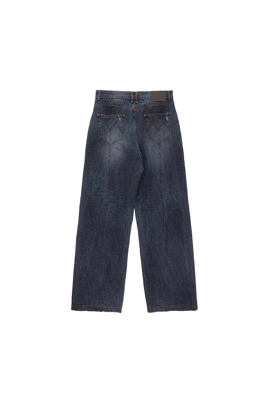 Matin Kim - Heavy Washed Damage Denim Pants (Blue) product image 2 | TRAB K-Fashion Australia