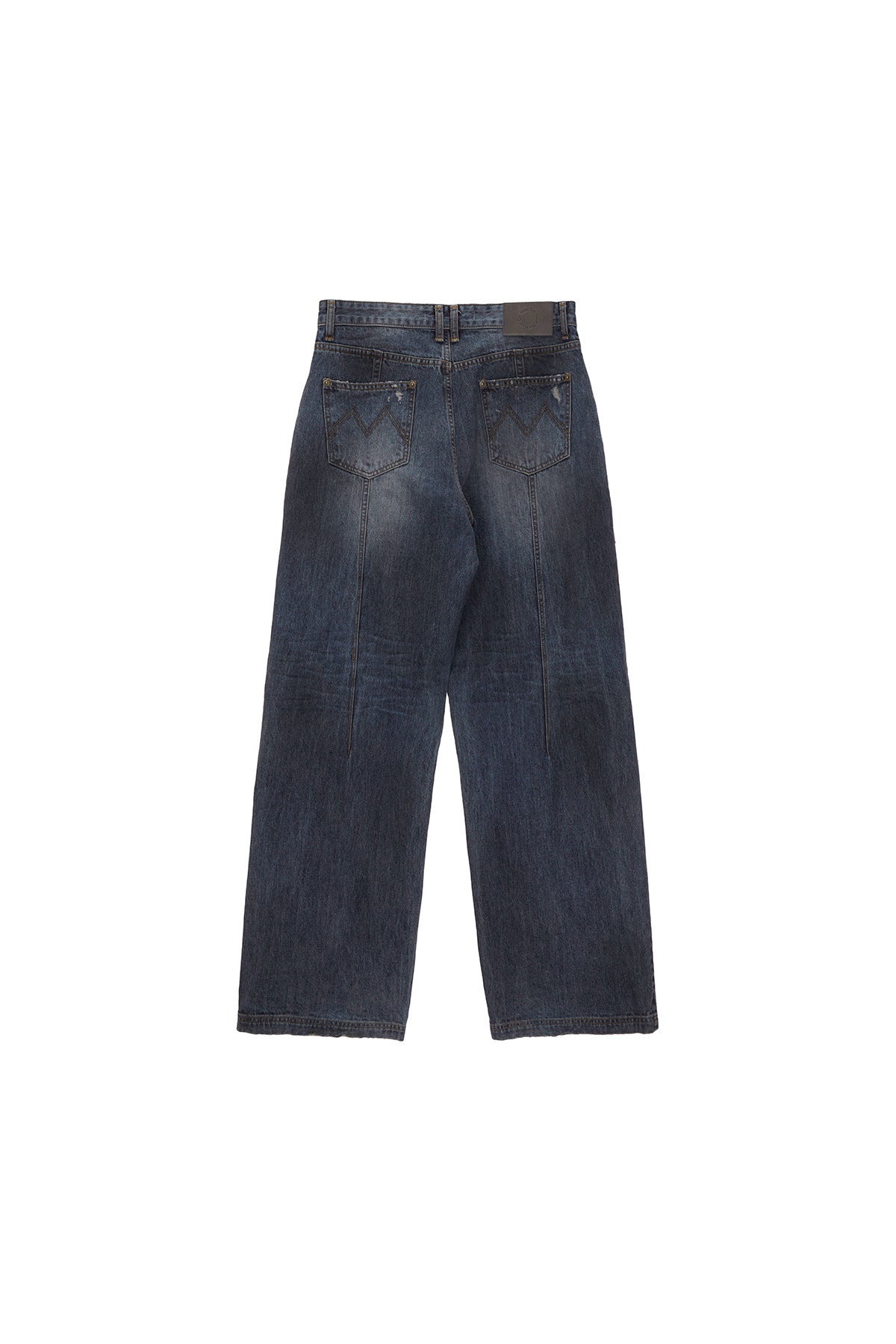 Matin Kim - Heavy Washed Damage Denim Pants (Blue) product image 2 | TRAB K-Fashion Australia