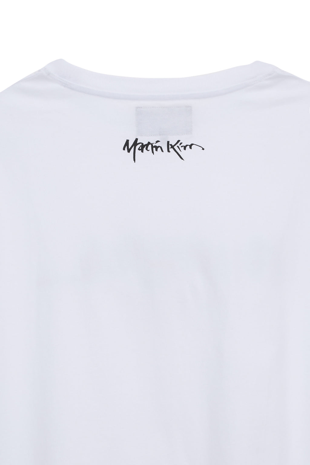 Matin Kim - Hangeul Big Logo Point Top (White) product image 4 | TRAB K-Fashion Australia
