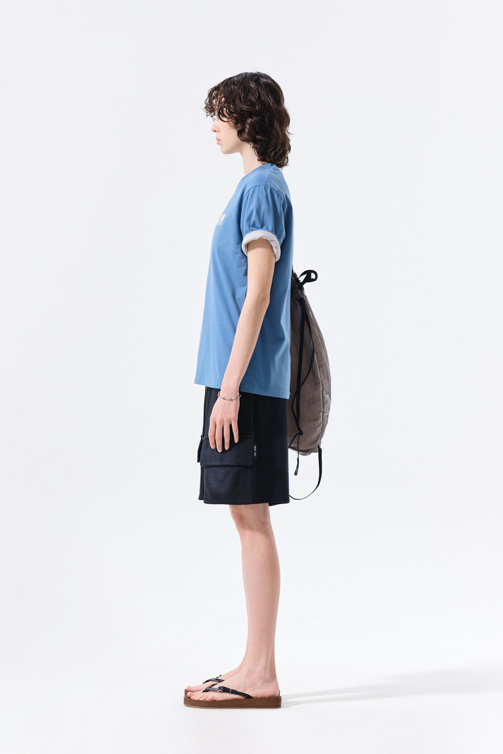 Matin Kim - Applique Felt Logo Top (Blue) product image 6 | TRAB K-Fashion Australia