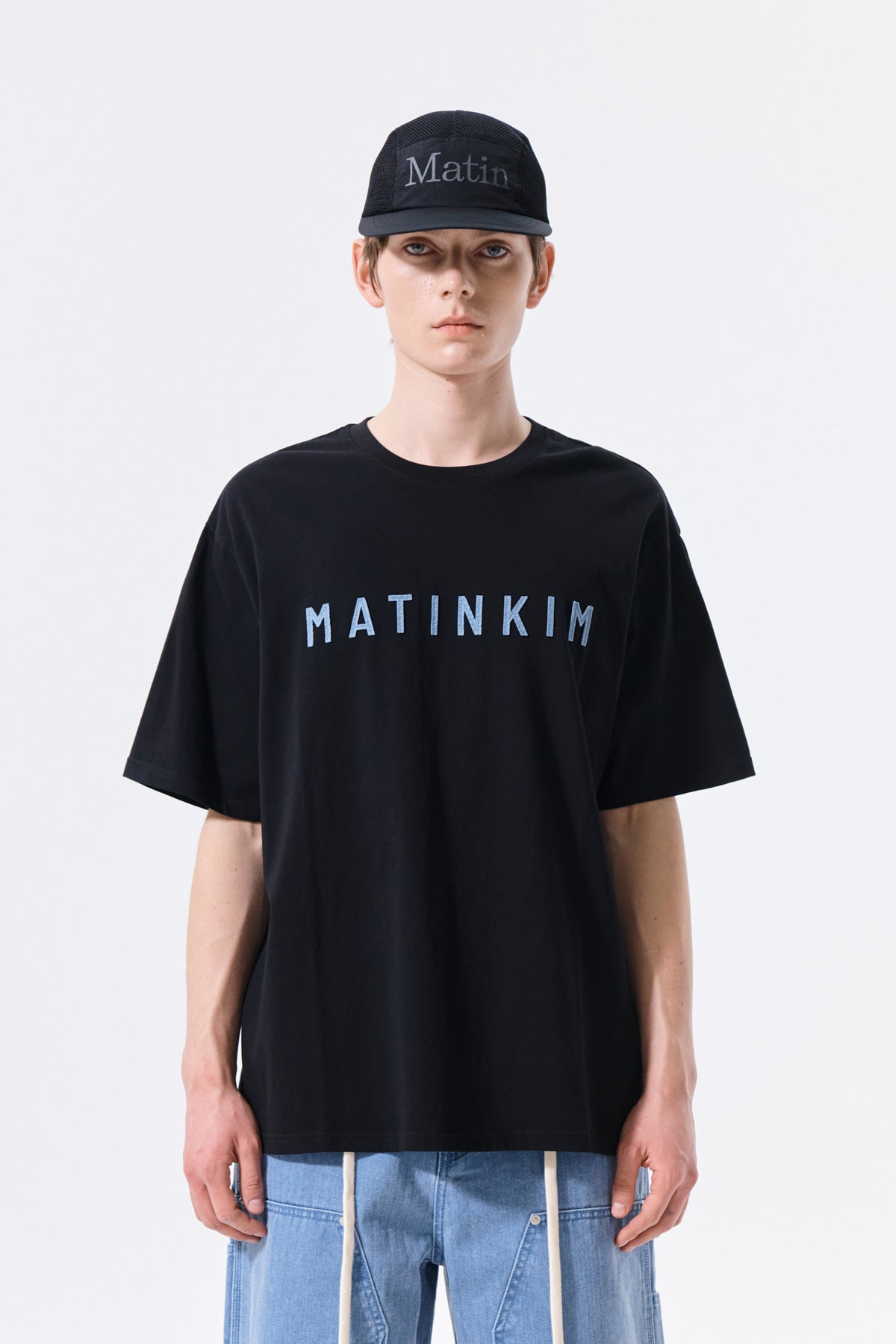 Matin Kim - Applique Felt Logo Top (Strong Black) product image 10 | TRAB K-Fashion Australia