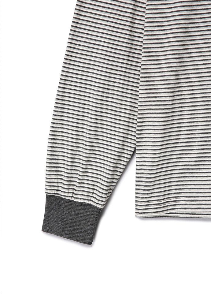 Art if acts - Washed Stripe Long Sleeve (Charcoal) product image 11 | TRAB K-Fashion Australia