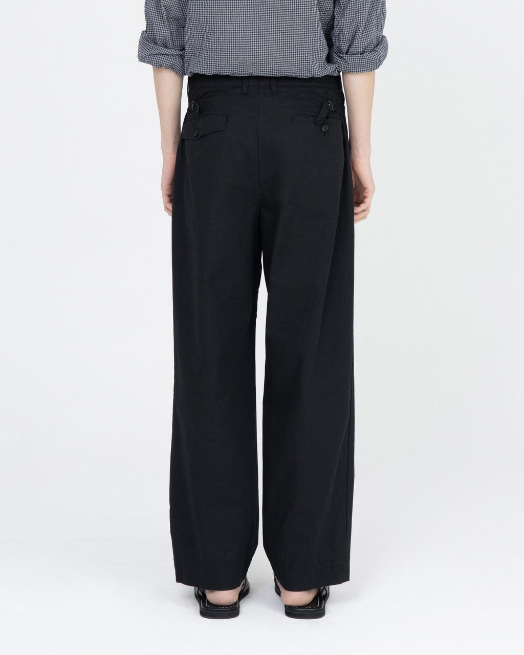 Brownyard - Loose Tapered Cotton Pants (Black) product image 2 | TRAB K-Fashion Australia