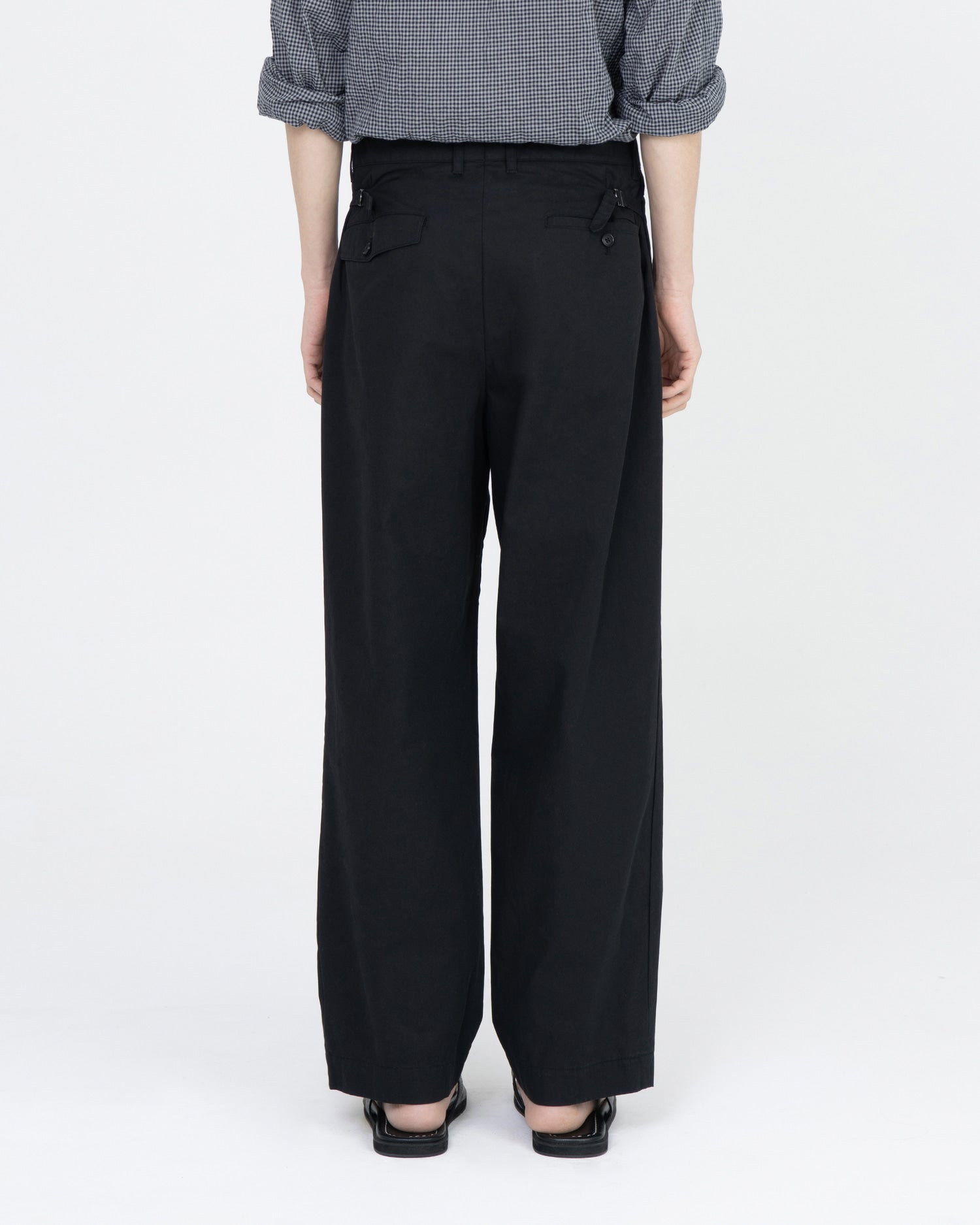 Brownyard - Loose Tapered Cotton Pants (Black) product image 2 | TRAB K-Fashion Australia