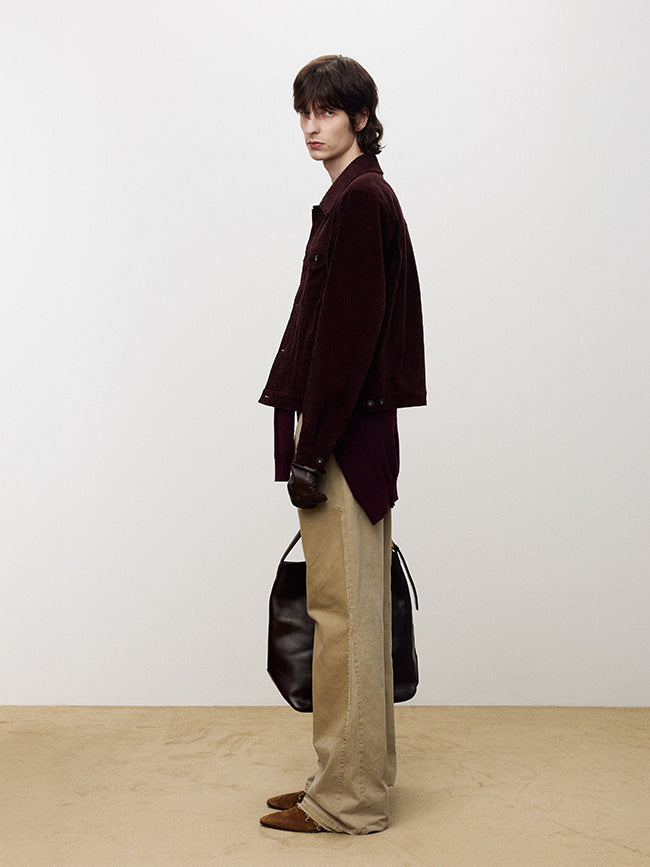 Tonywack - Vintage Effect Flared Carpenter Pants (Faded Beige) product image 8 | TRAB K-Fashion Australia