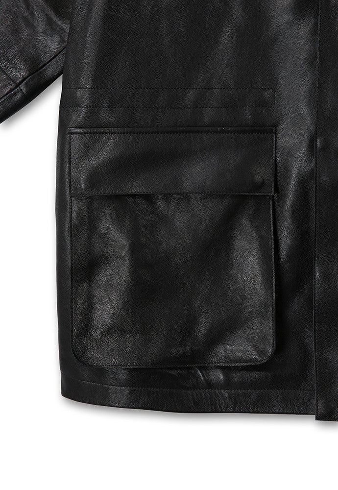 Art if acts - Vegetable Leather Rain Coat (Black) product image 15 | TRAB K-Fashion Australia