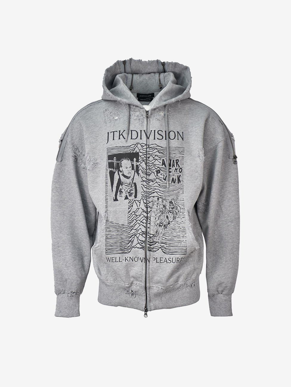 Juntae Kim - 'Jtk Division' Zip-Up Hoodie (OC3) product image 1 | TRAB K-Fashion Australia