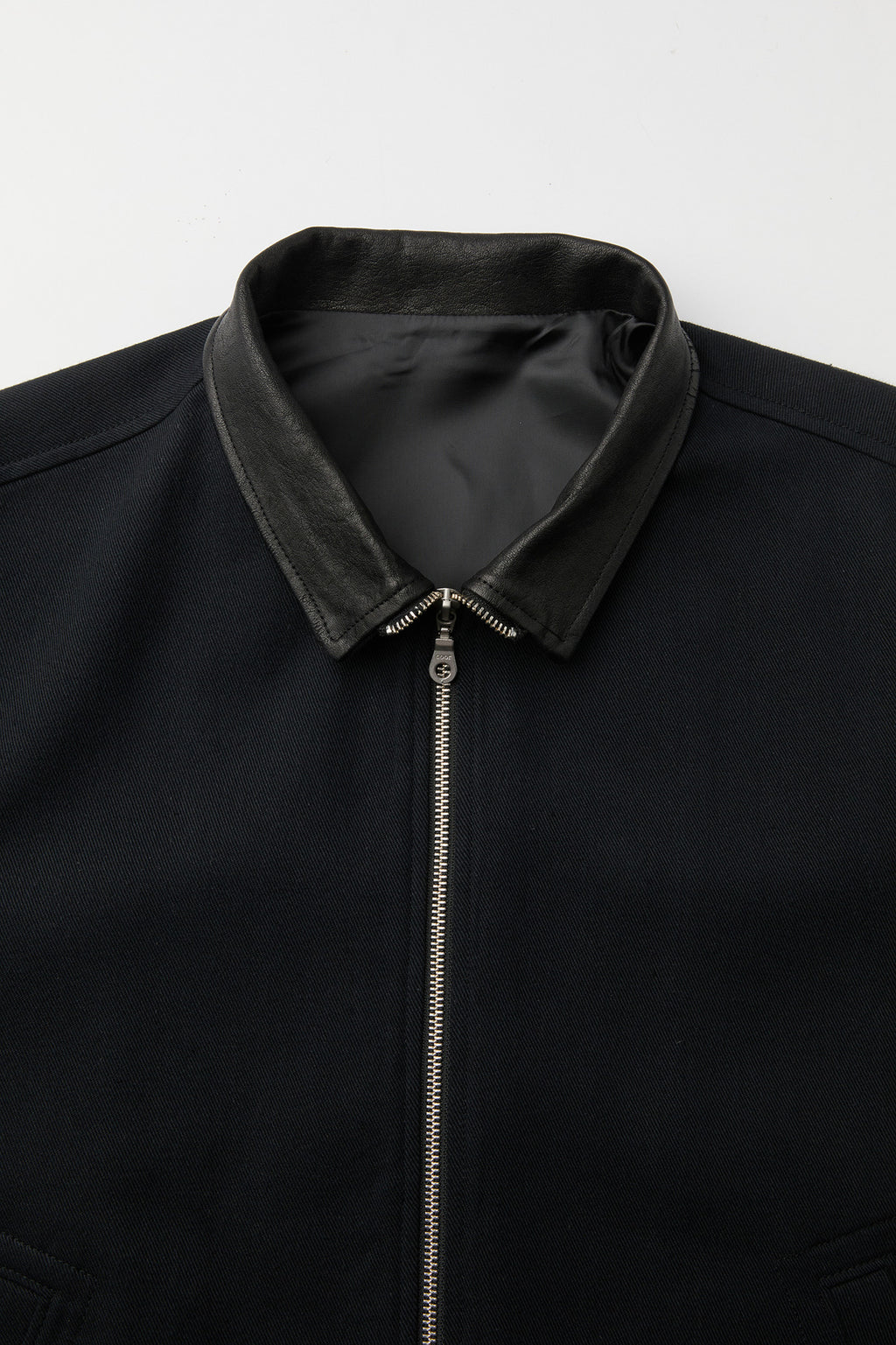 Coor - Pilot Leather Collar Jumper (Dark Navy) product image 6 | TRAB K-Fashion Australia