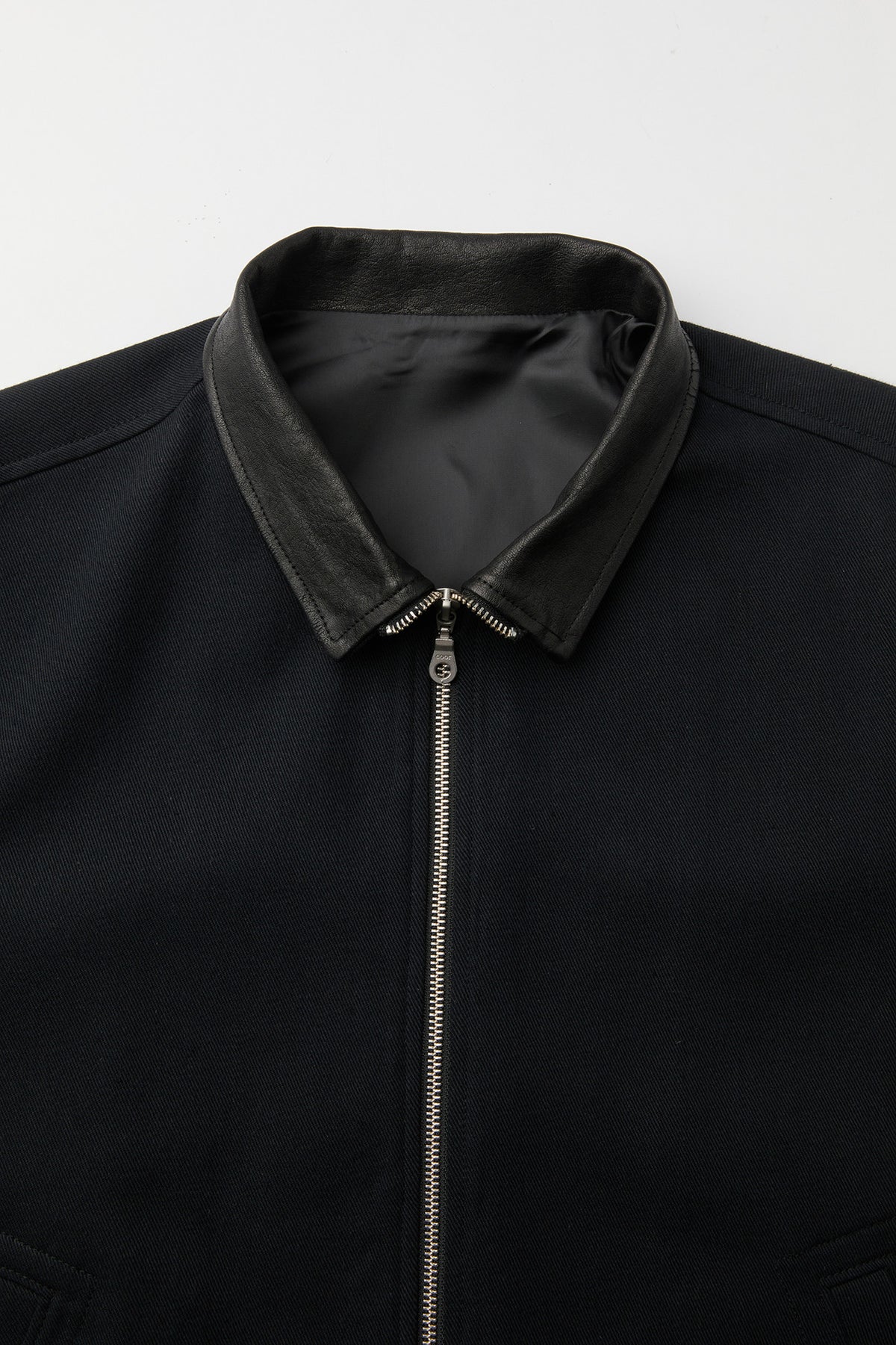 Coor - Pilot Leather Collar Jumper (Dark Navy) product image 6 | TRAB K-Fashion Australia