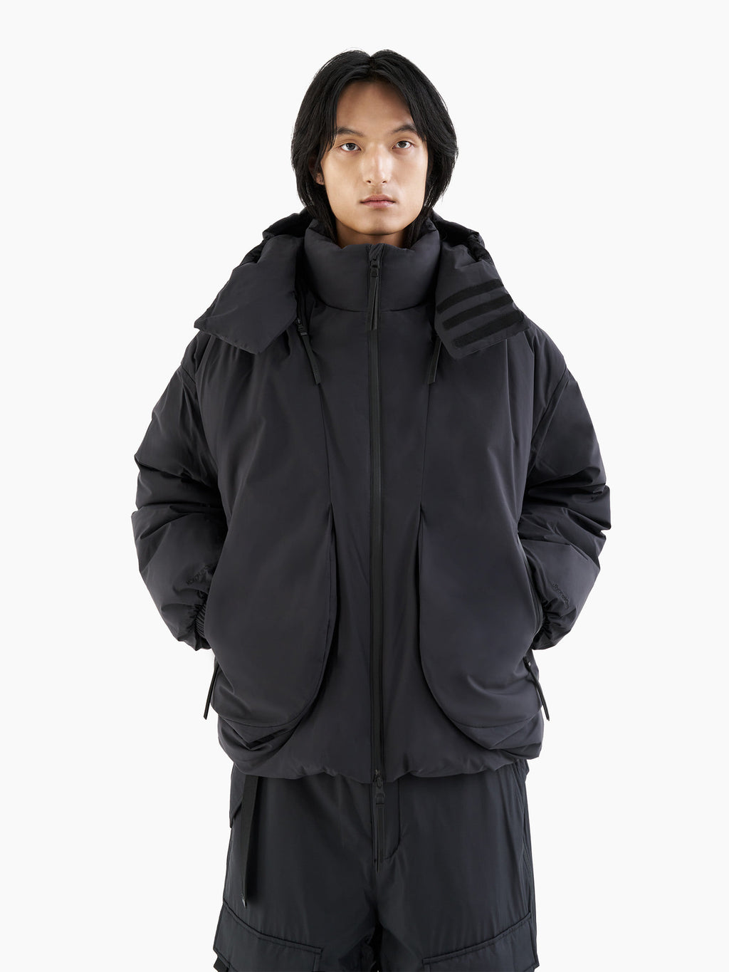 Jiyong Kim - Twisted Down Jacket (Black) product image 2 | TRAB K-Fashion Australia