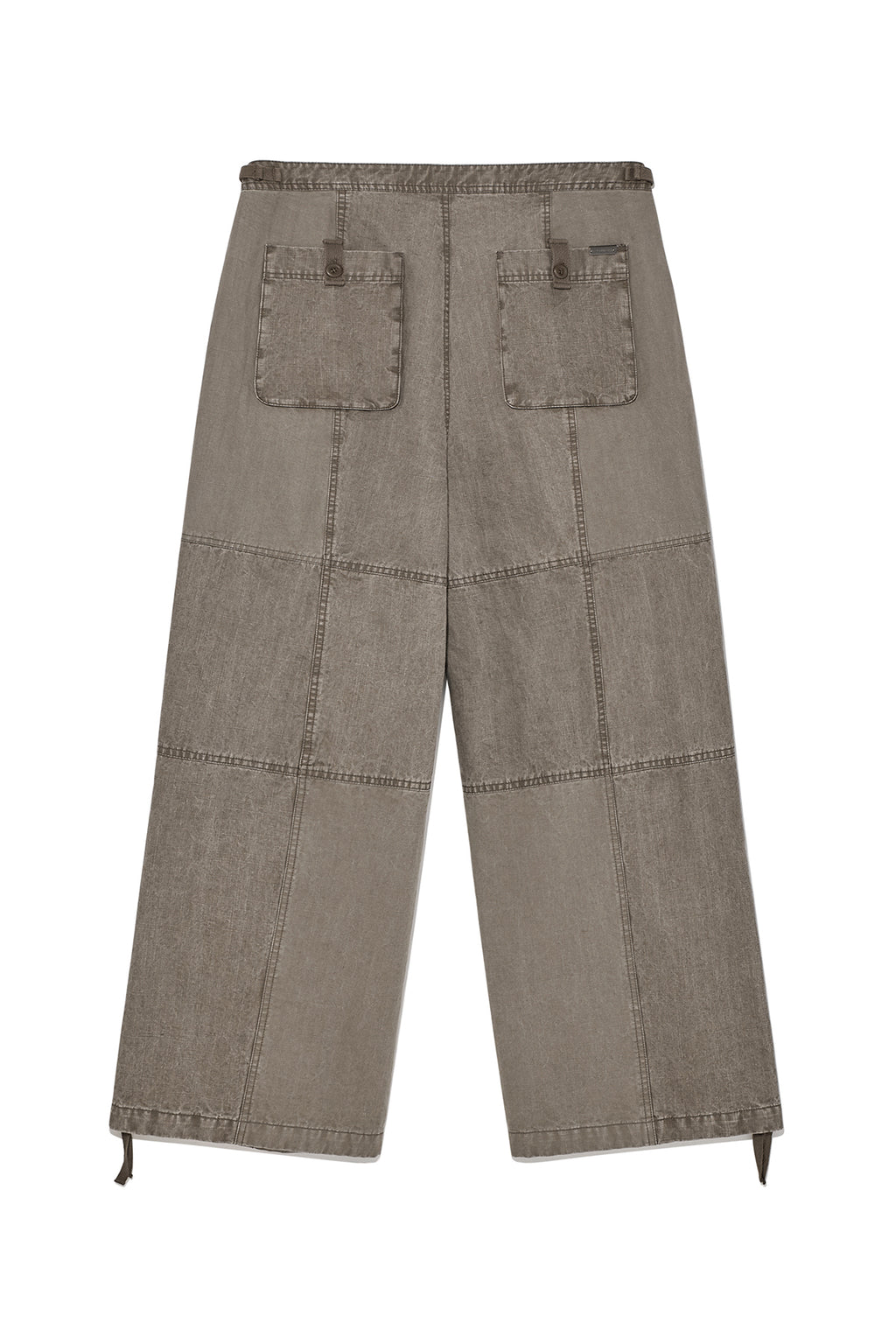 Matin Kim - Patch Point Washed Cotton Pants (Brown) product image 2 | TRAB K-Fashion Australia