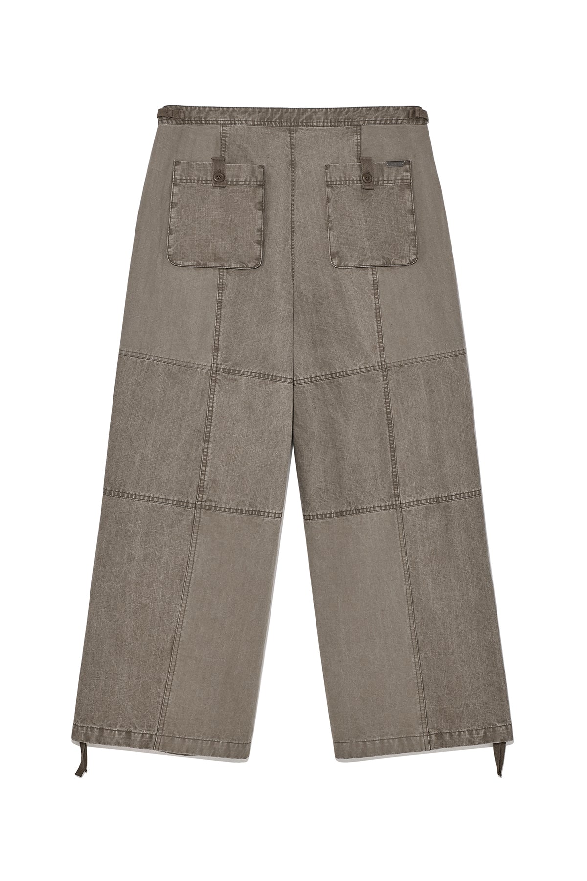 Matin Kim - Patch Point Washed Cotton Pants (Brown) product image 2 | TRAB K-Fashion Australia
