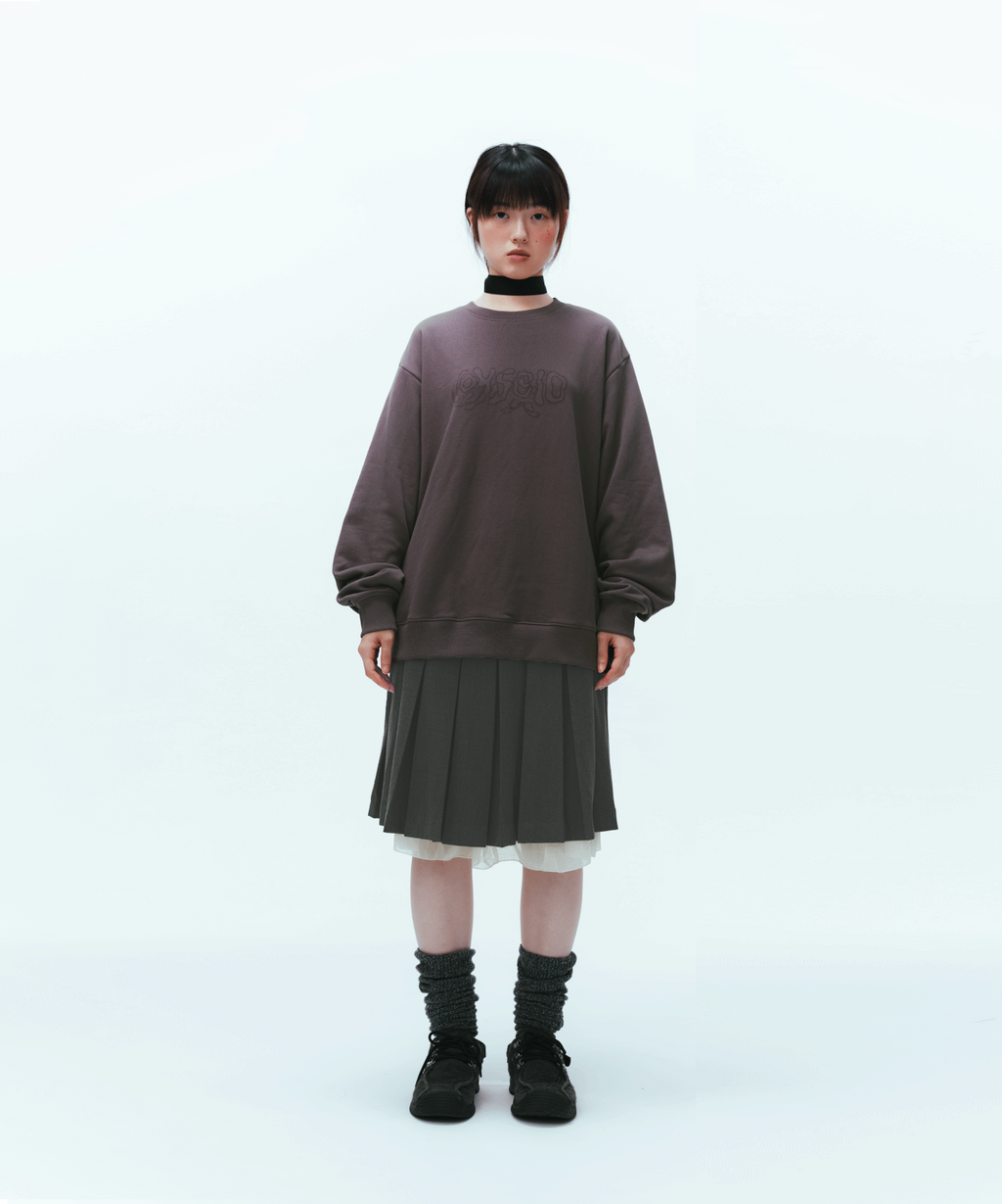 Coyseio - Coy Sweatshirt (Purple Grey) product image 1 | TRAB K-Fashion Australia