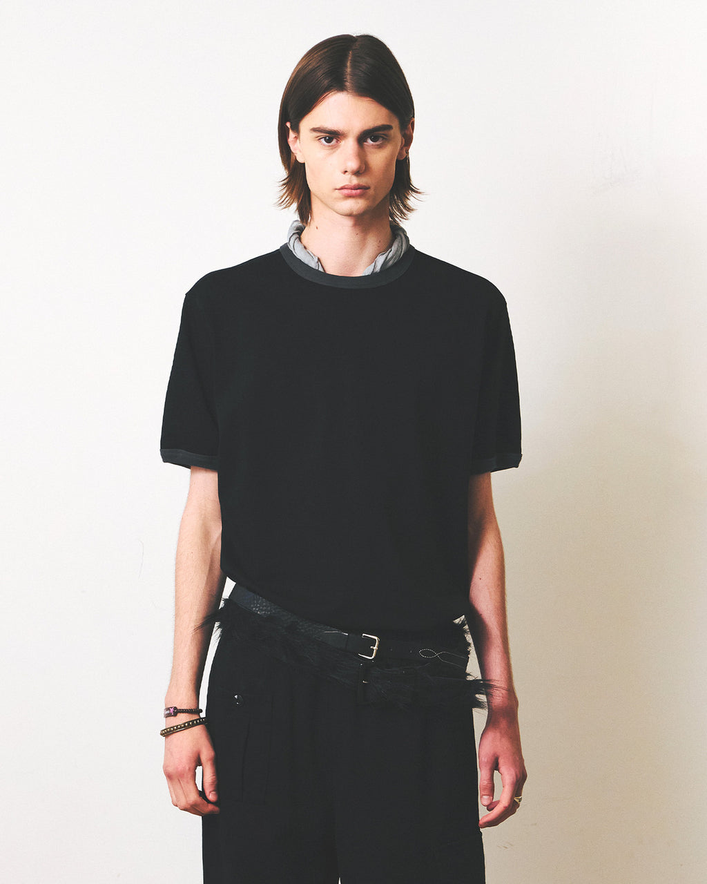Eastlogue - 11 Ringer T-shirts (Charcoal & Black) product image 2 | TRAB K-Fashion Australia