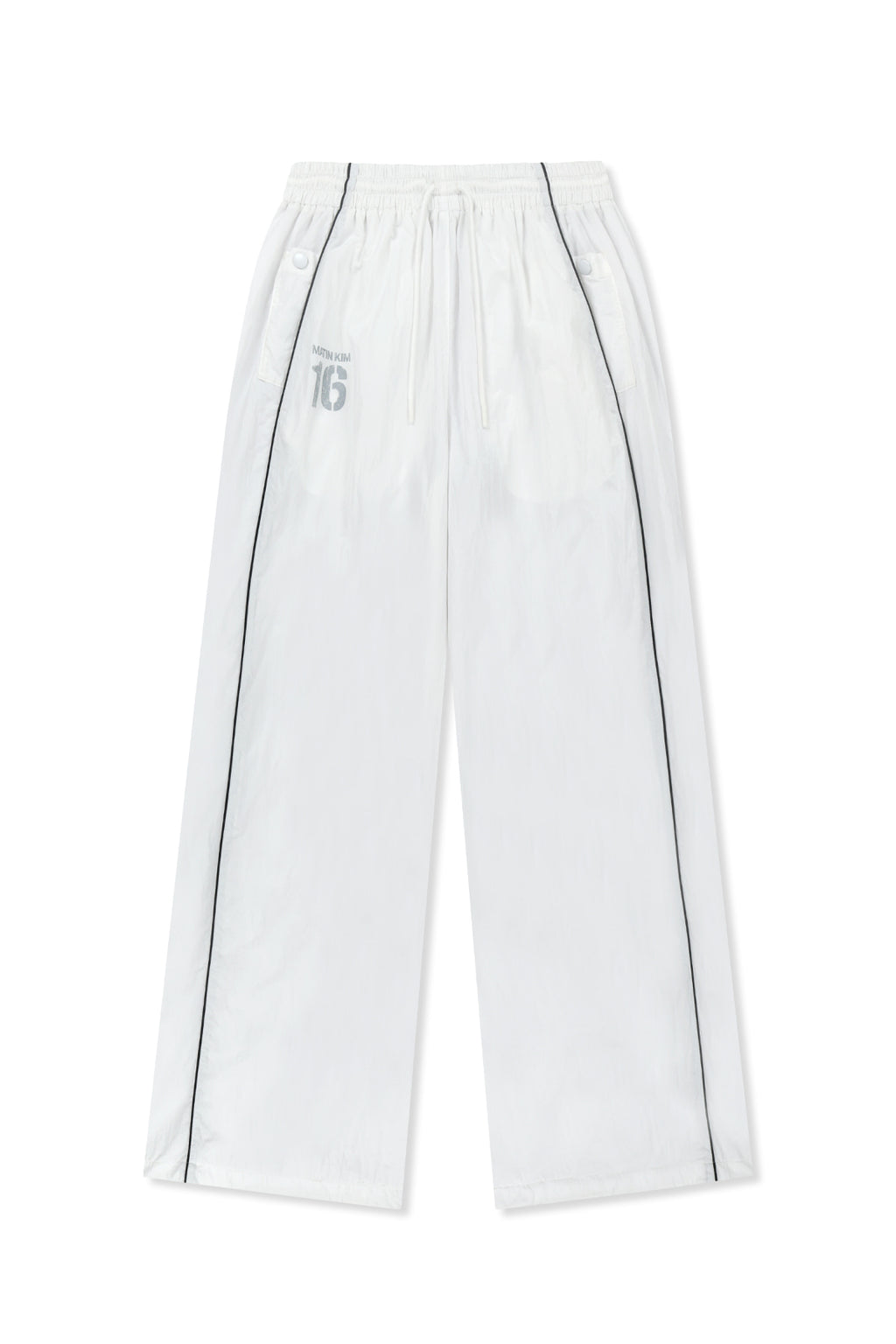 Matin Kim - Matin 16 Logo Track Pants (White) product image 1 | TRAB K-Fashion Australia