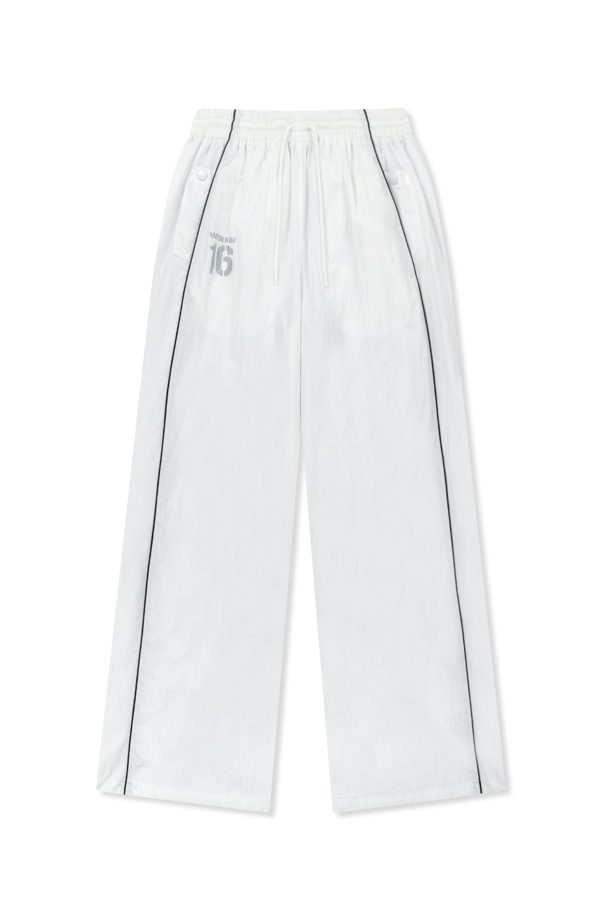 Matin Kim - Matin 16 Logo Track Pants (White) product image 1 | TRAB K-Fashion Australia