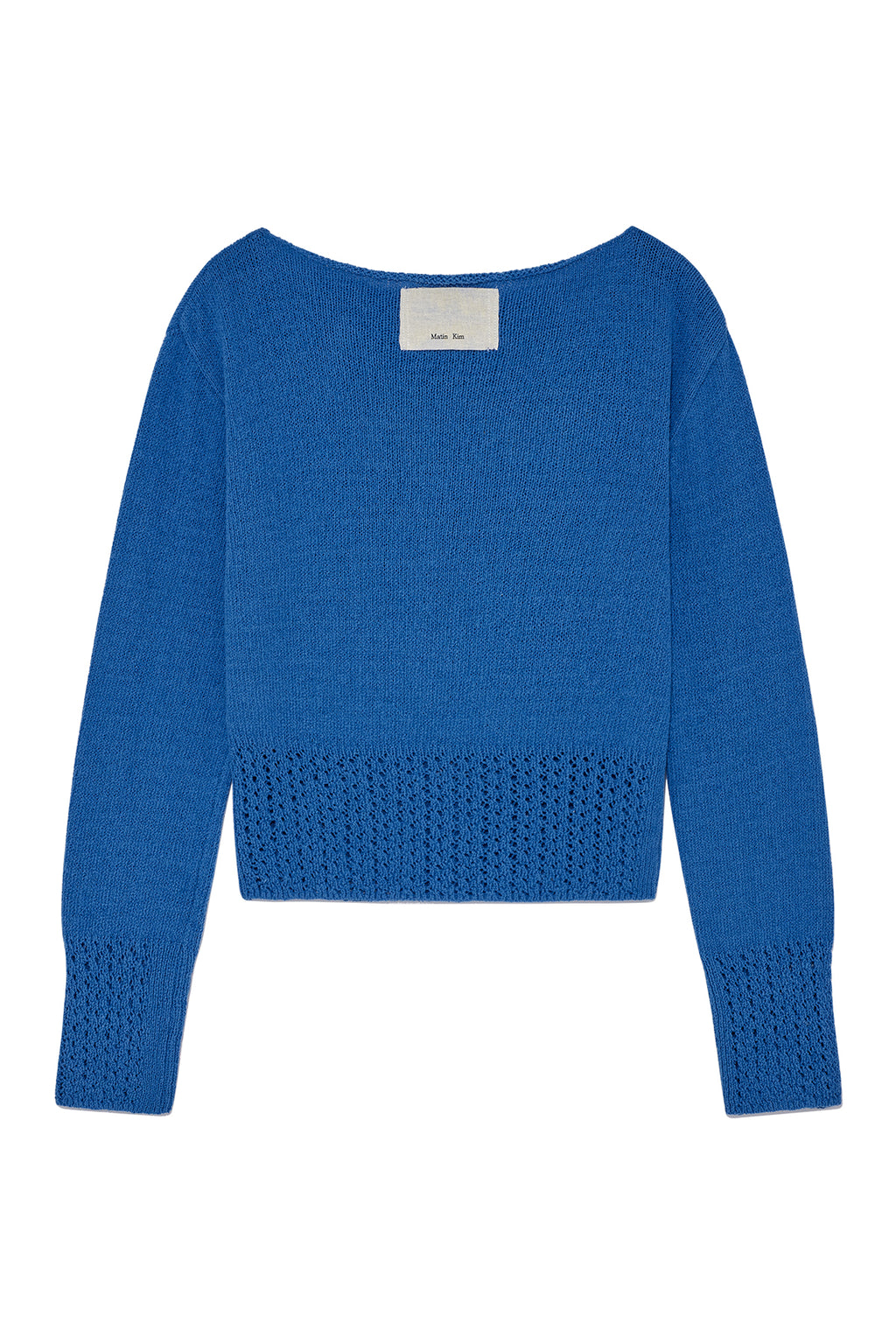 Matin Kim - For Lovers Punching Point Pullover (Light Blue) product image 2 | TRAB K-Fashion Australia