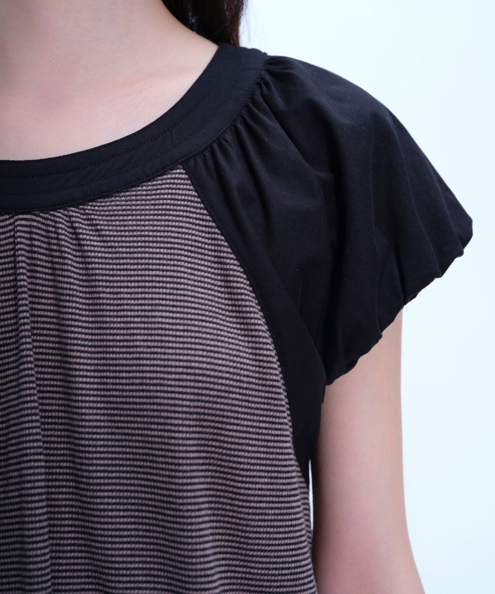 Coyseio - Puff Shirring T-Shirt (Black) product image 9 | TRAB K-Fashion Australia
