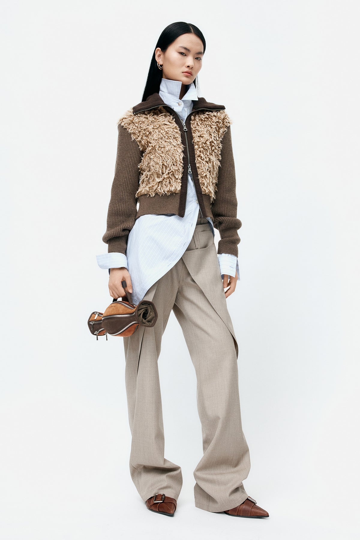 Andersson Bell - Wool Wrap Pants (Beige) product image 7 | TRAB K-Fashion Australia
