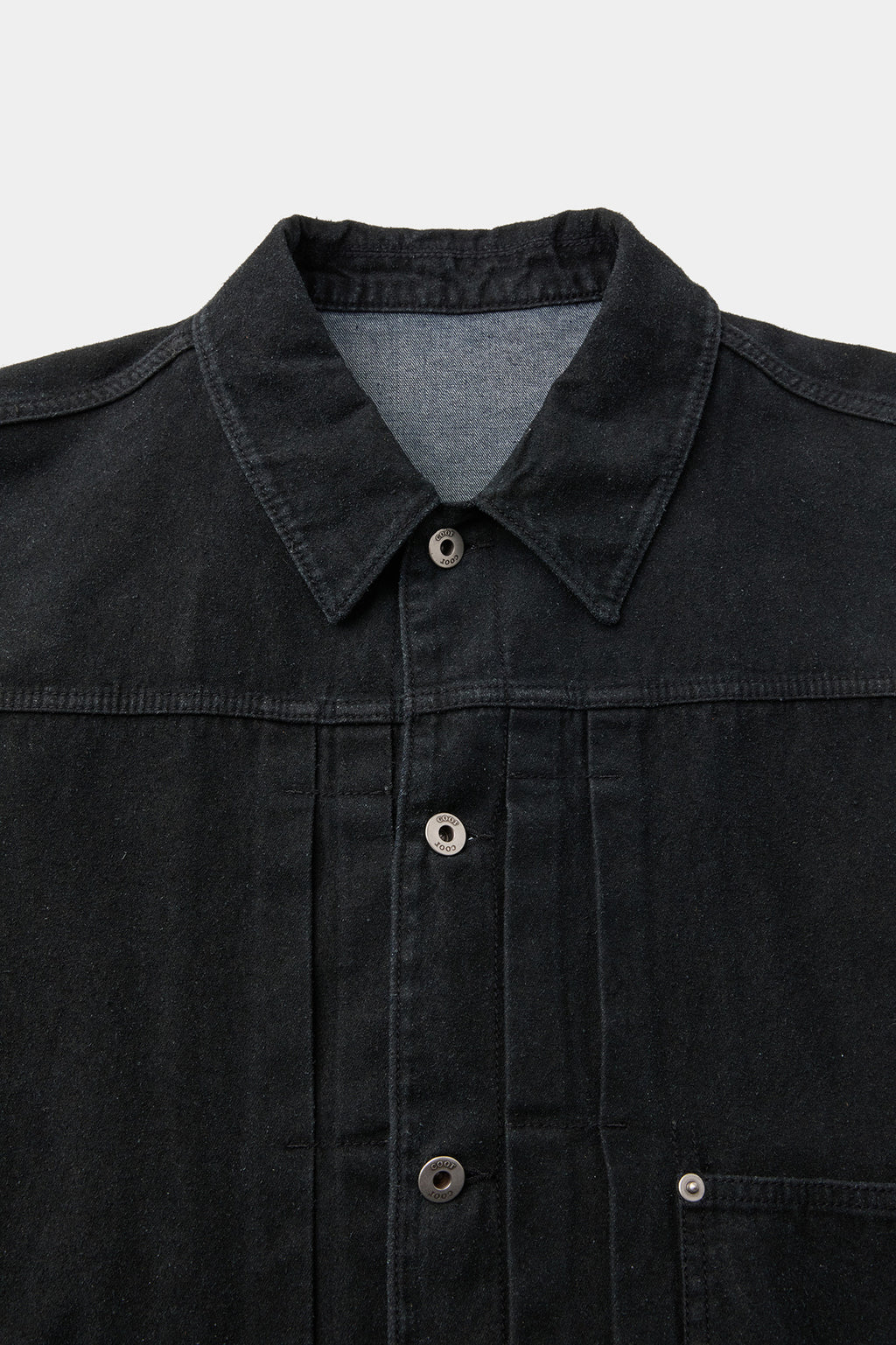 Coor - Type 1 Rustic Washed Trucker Jacket (Washed Black) product image 5 | TRAB K-Fashion Australia