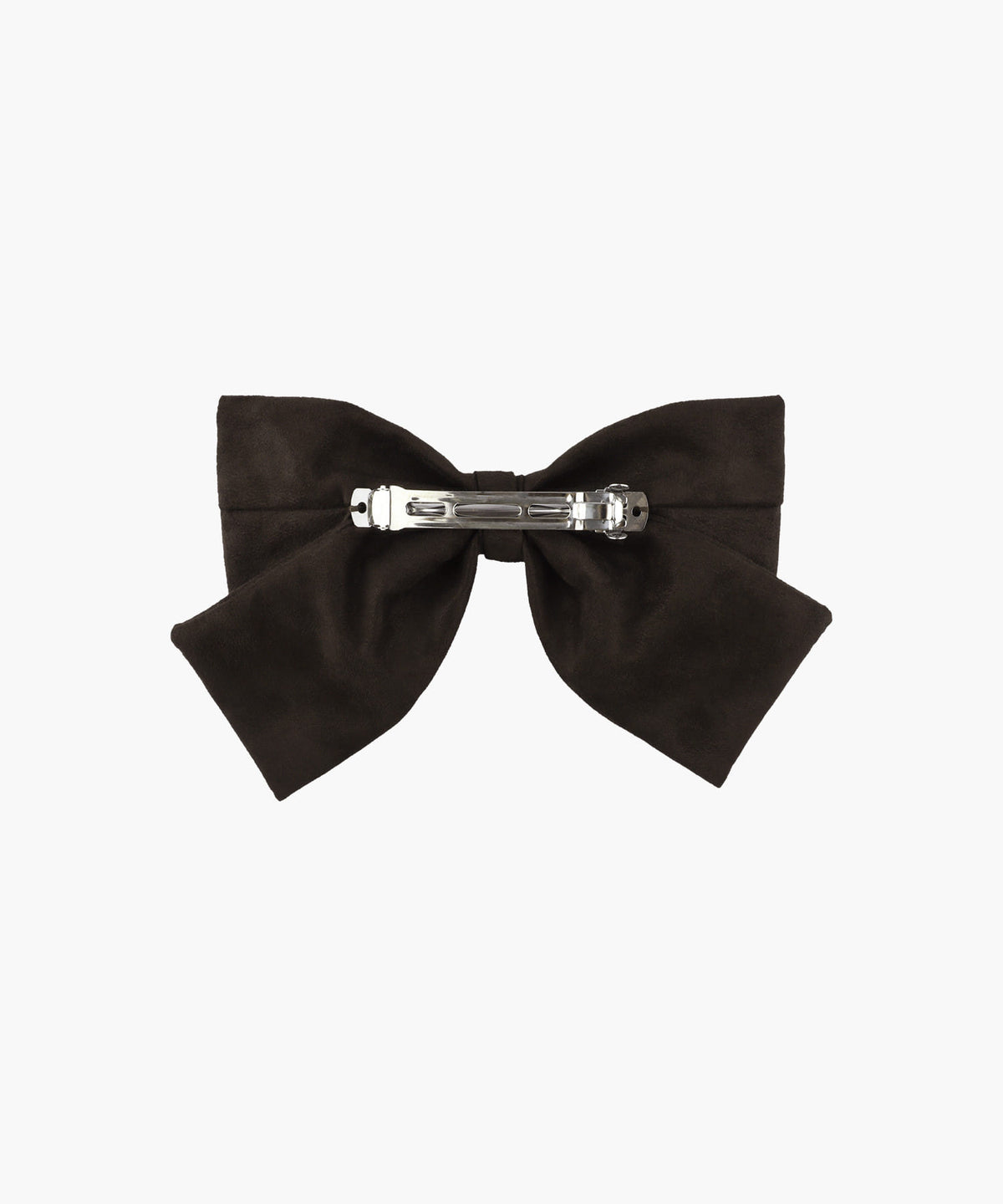 Marithe & Francois Girbaud - Big Ribbon Suede Hair Pin (Brown) product image 2 | TRAB K-Fashion Australia