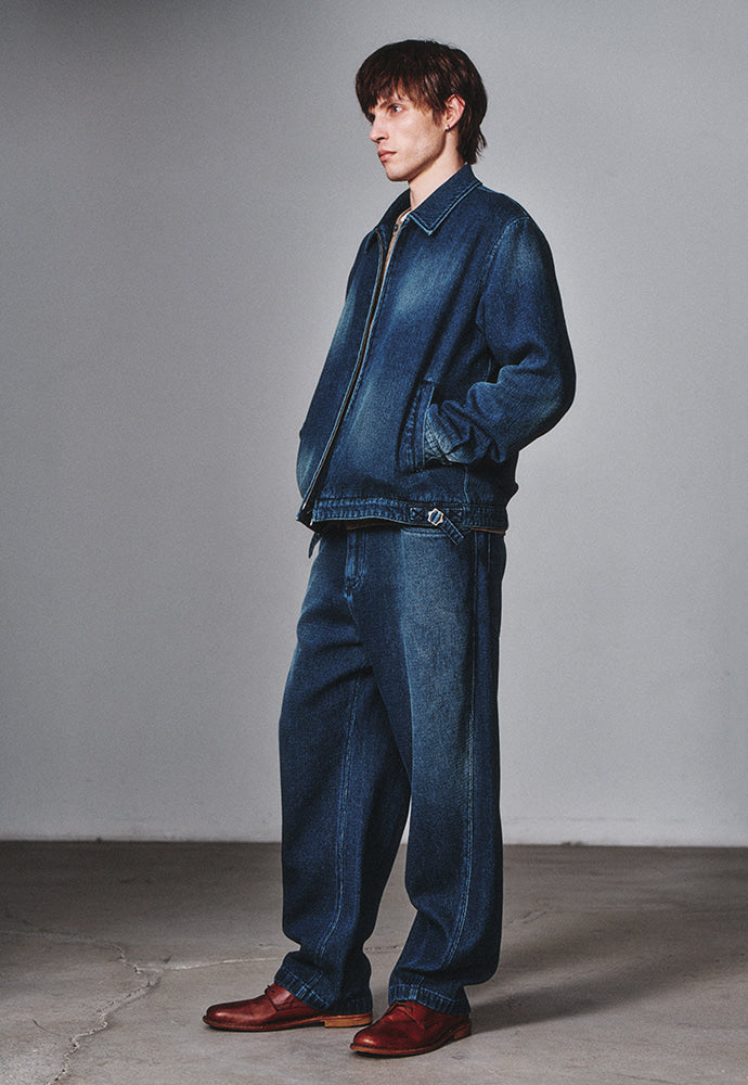 Art if acts - Traditional Fabric Dyed Blouson (Indigo) product image 2 | TRAB K-Fashion Australia