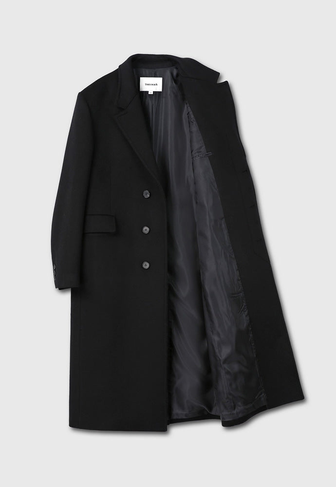 Tonywack - Wool And Cashmere Tailored Single Coat (Black) product image 11 | TRAB K-Fashion Australia