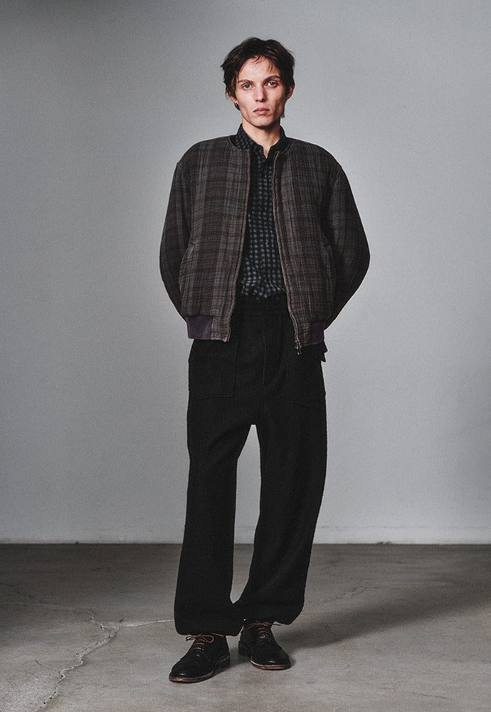 Art if acts - Non Collar Blouson (Vintage Charcoal) product image 1 | TRAB K-Fashion Australia