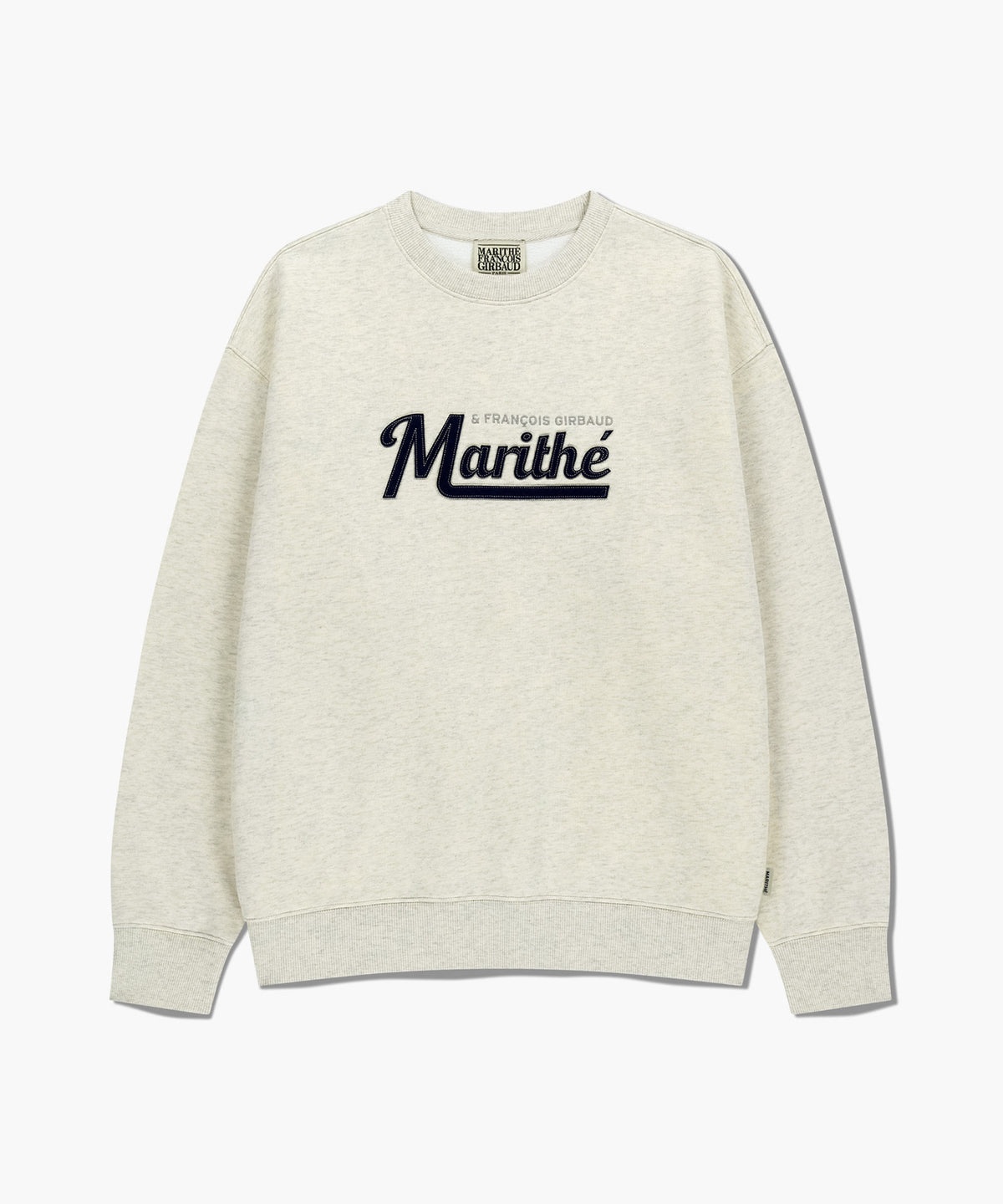 Marithe & Francois Girbaud - Applique Logo Oversized Sweatshirt (brushed) (Oatmeal) product image 6 | TRAB K-Fashion Australia