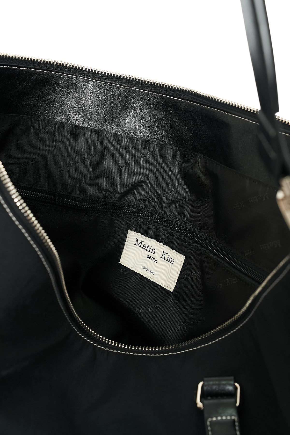 Matin Kim - Matin Logo Stitch Two Way Big Bag (Black) product image 6 | TRAB K-Fashion Australia
