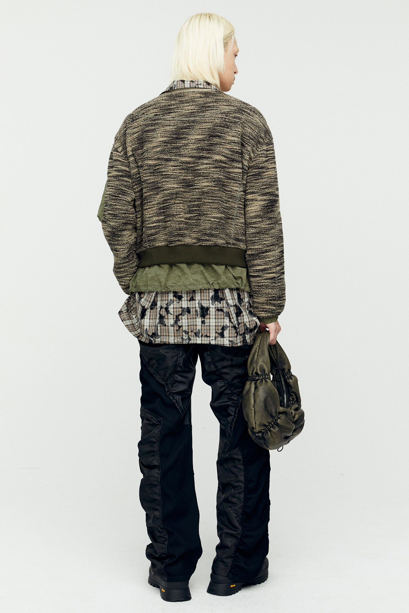 Andersson Bell - Layered Fleece Sweater (Khaki) product image 2 | TRAB K-Fashion Australia