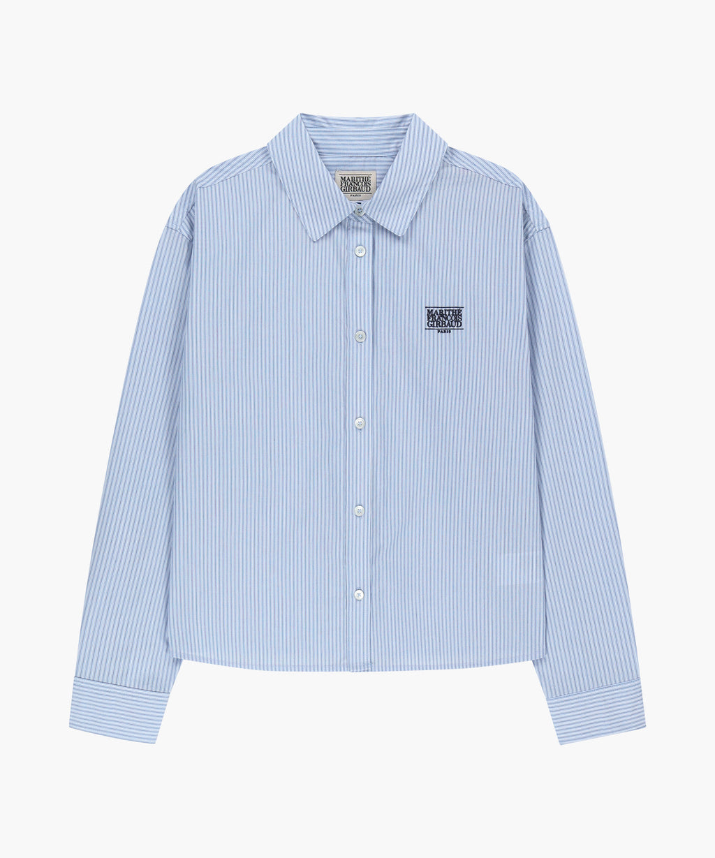 Marithe & Francois Girbaud - Micro Classic Logo Cotton Shirt (Stripe) product image 6 | TRAB K-Fashion Australia