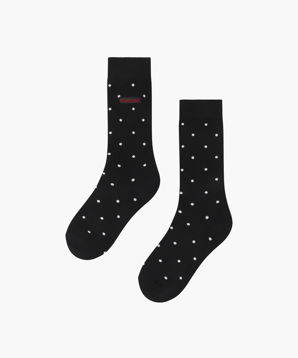 Marithe & Francois Girbaud - Mini Polka Dot Socks (Black) product image 1 | TRAB K-Fashion Australia