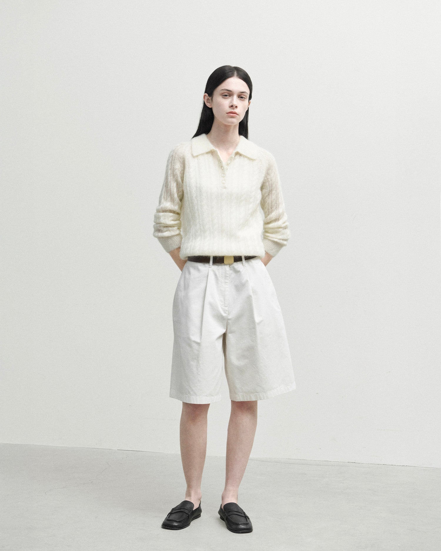 Brownyard - Cable Pique Knit (Ivory) product image 1 | TRAB K-Fashion Australia