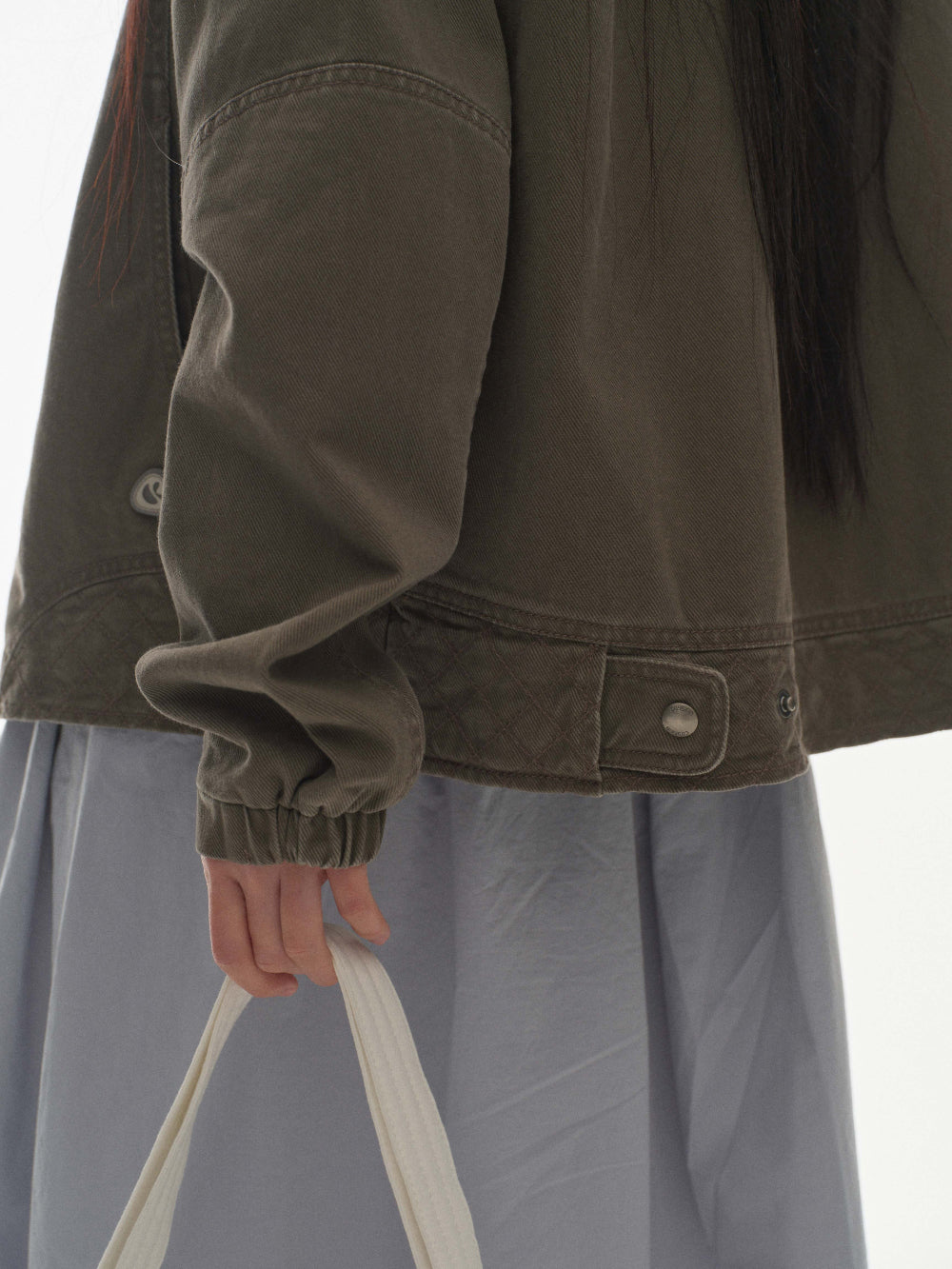 Coyseio - Round Collar Stitch Jacket Cocoa product image 8 | TRAB K-Fashion Australia