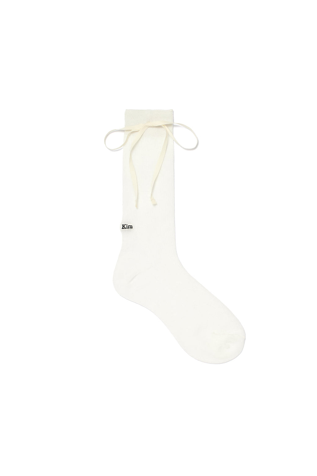 Matin Kim - Ribbon Point Crew Socks (White) product image 1 | TRAB K-Fashion Australia