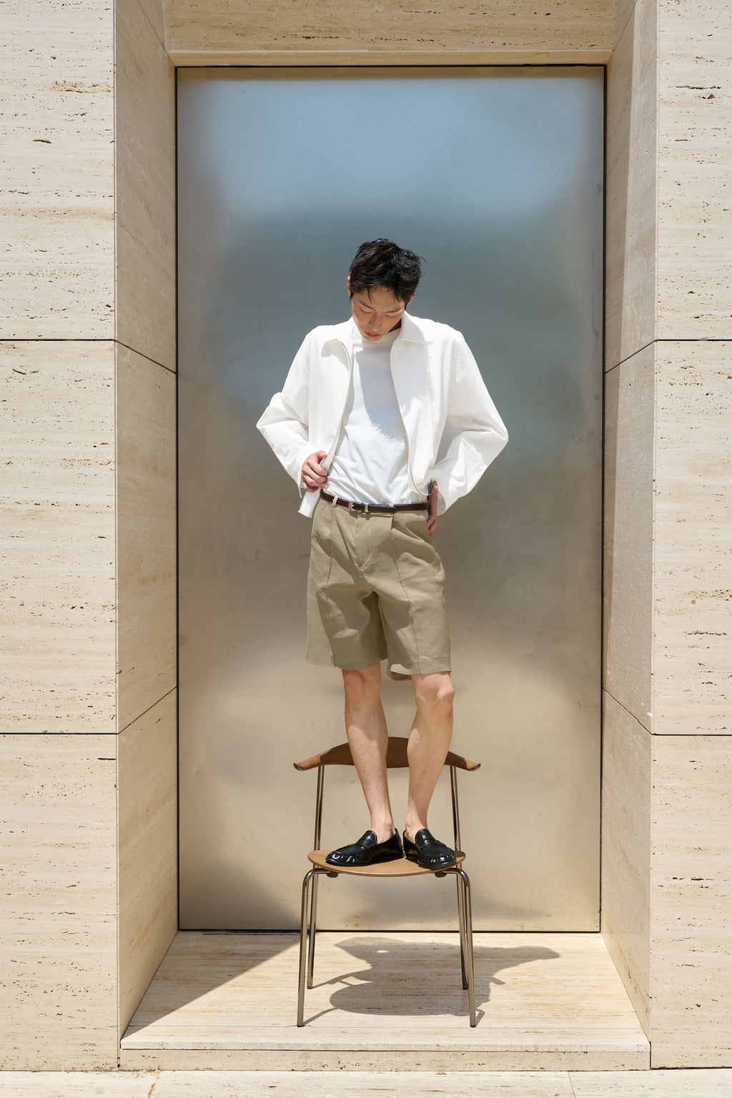 STU - Vintage Swing Jacket (White) product image 5 | TRAB K-Fashion Australia