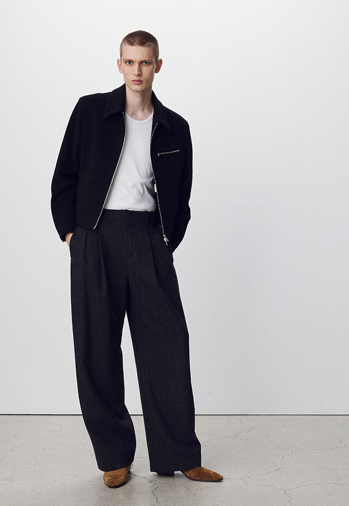 Tonywack - Cashmere Chest Zip Berlin Jacket (Black) product image 3 | TRAB K-Fashion Australia