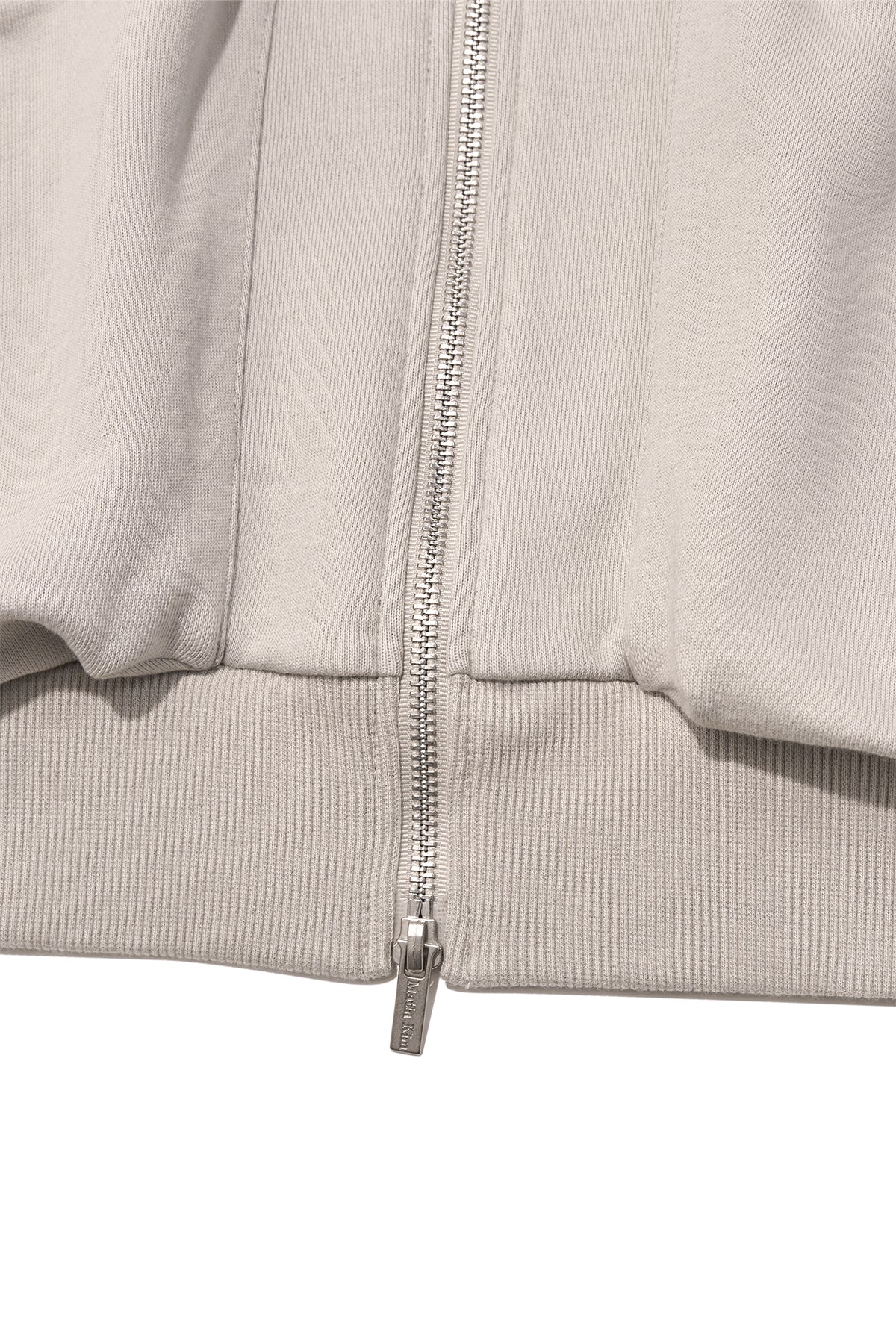 Matin Kim - Volume Pocket Hoody Zip Up (Beige) product image 5 | TRAB K-Fashion Australia