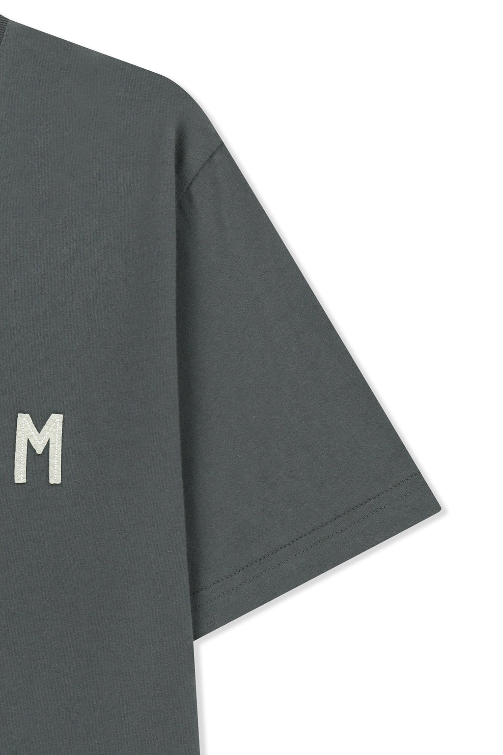 Matin Kim - Applique Felt Logo Top (Charcoal) product image 4 | TRAB K-Fashion Australia