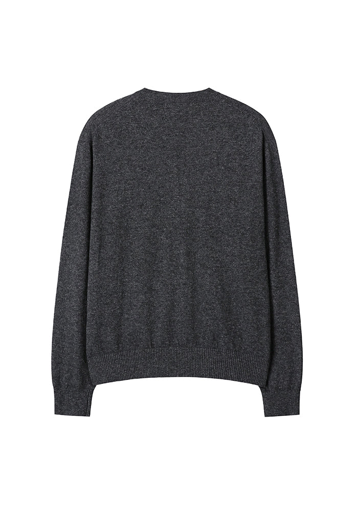 Art if acts - Cashmere V-Neck Knit (Anchor) product image 6 | TRAB K-Fashion Australia