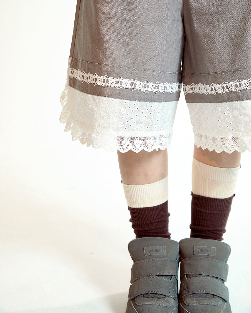 Coyseio - Lace Shorts Cocoa product image 5 | TRAB K-Fashion Australia