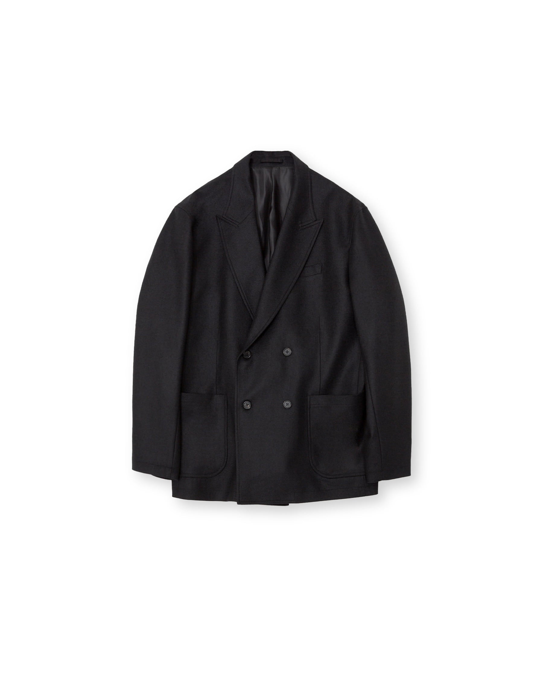 Brownyard - Pure Wool Double Breasted Jacket (Black) product image 5 | TRAB K-Fashion Australia