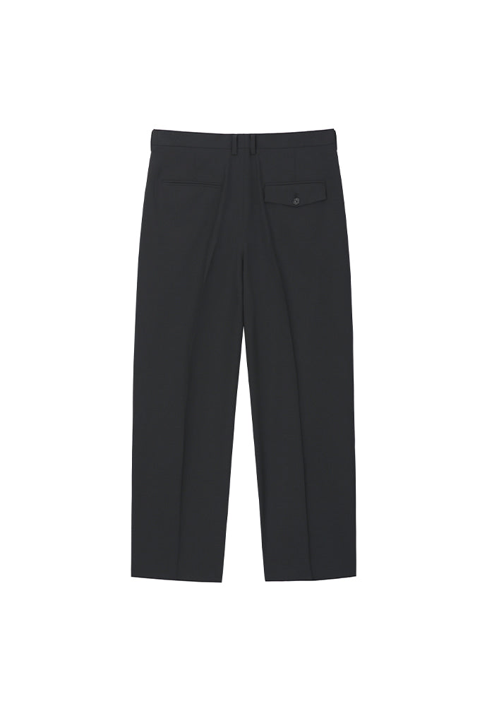 Tonywack - # Technical-Stretch 2-Pleats Wide Trousers Exclusive Fabric (Black) product image 2 | TRAB K-Fashion Australia