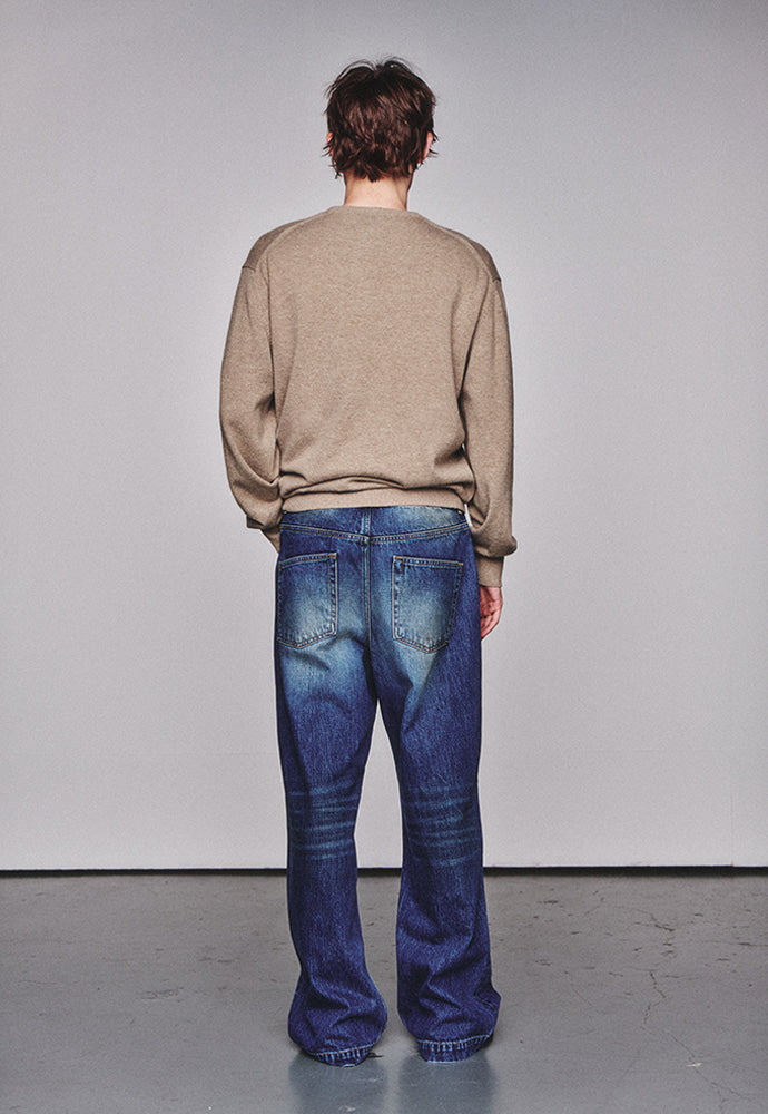 Art if acts - Vintage Wide Denim Pants (Washed Indigo) product image 3 | TRAB K-Fashion Australia
