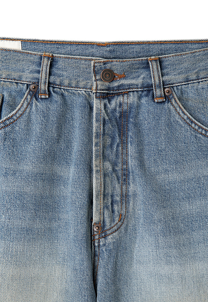 Art if acts - Vintage Wide Denim Pants (Washed Blue) product image 7 | TRAB K-Fashion Australia