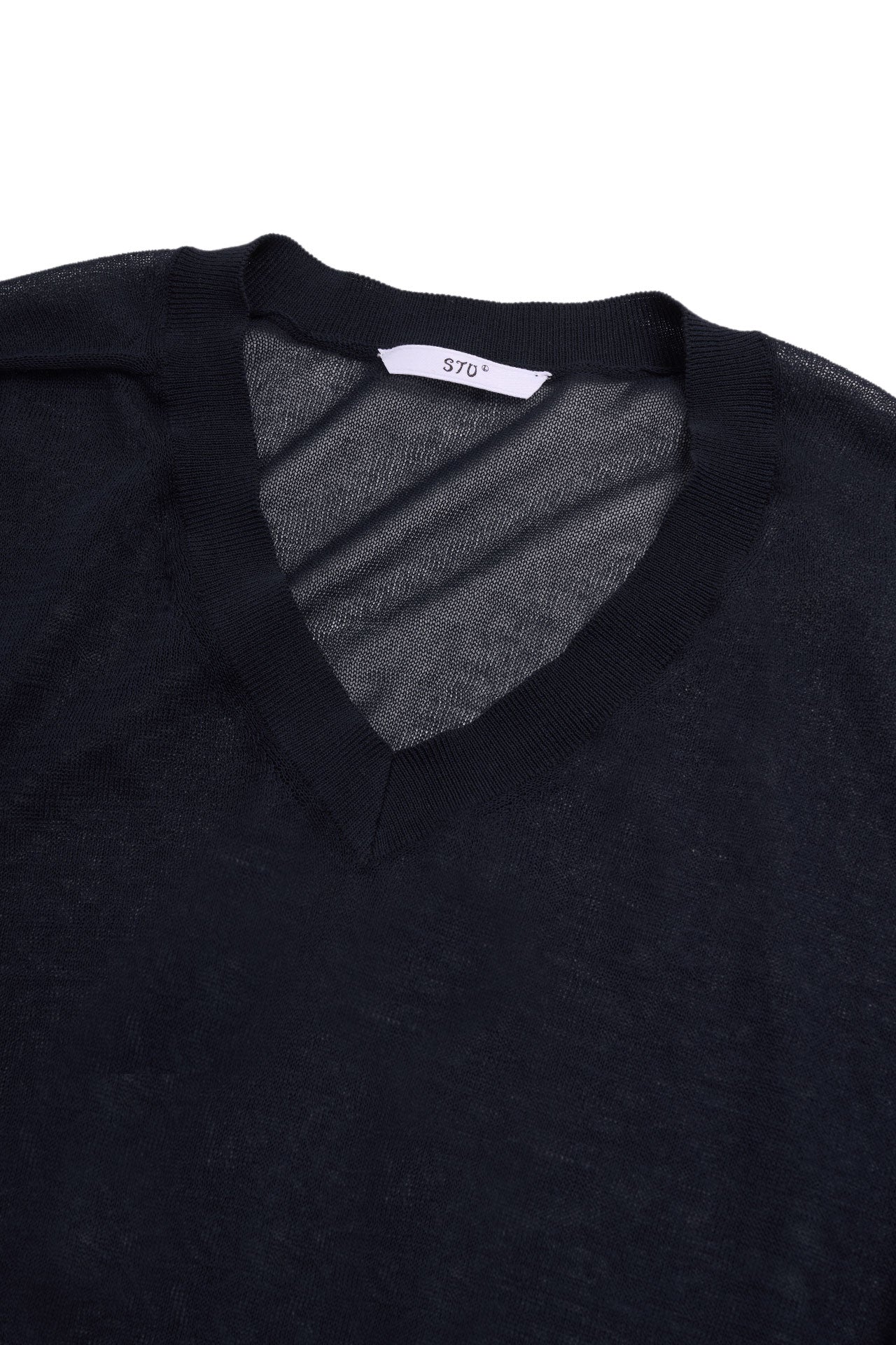 STU - Sheer V-Neck Knit (Navy) product image 19 | TRAB K-Fashion Australia