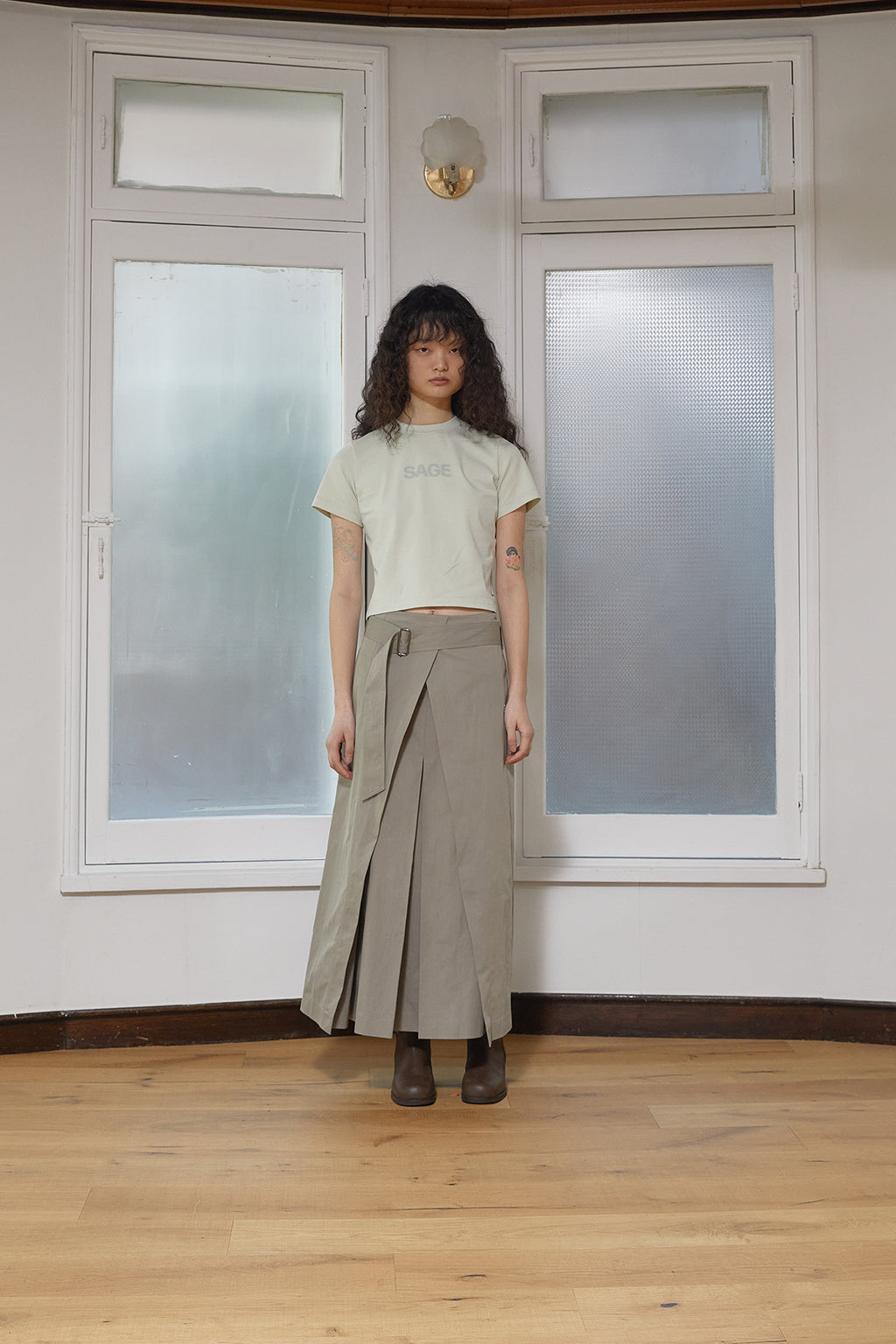 Matin Kim - Color Name Printing Top (Light Green) product image 6 | TRAB K-Fashion Australia